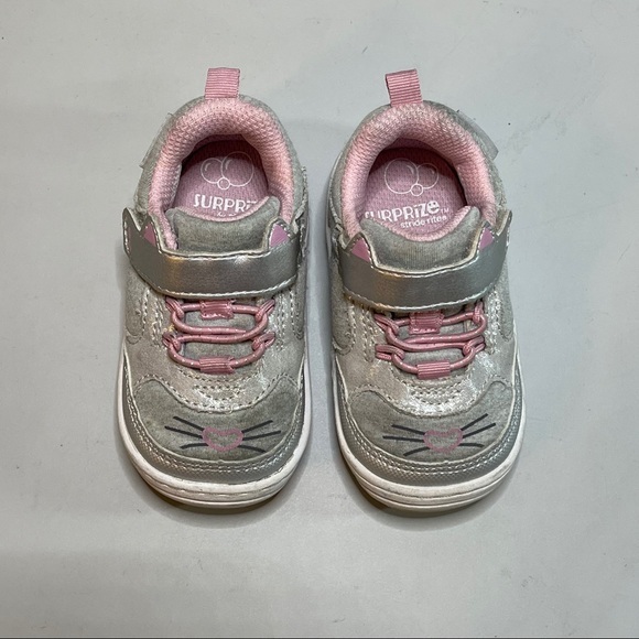 Stride Rites Kitty toddler sneakers size 4M - Picture 2 of 9